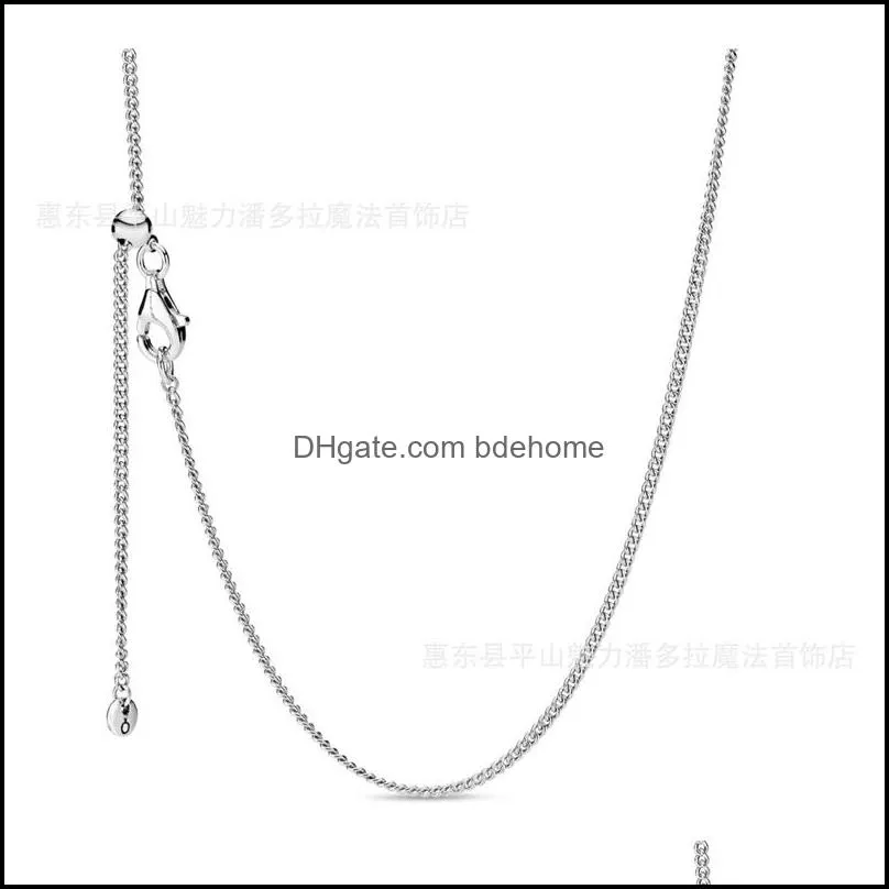 1 1 rose gold shine curb chain necklace womens clavicle chain fit diy pendant factory direct sale white 3417 q2