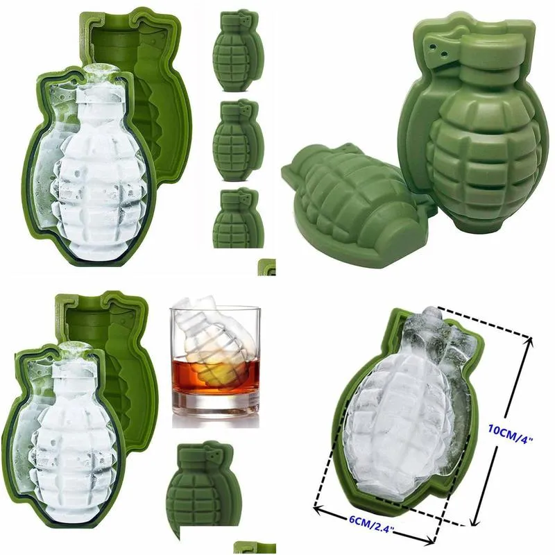 ice buckets and coolers 3d creative shape cube mold silicone life size whisky ball tray maker 4pcs