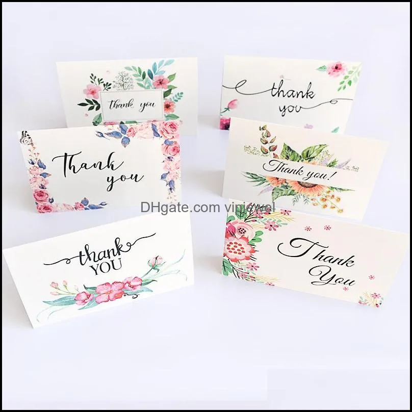 6 card add 6 envelope per set cartoon mini greeting thank you card birthday christmas gift card envelope writing paper stationery