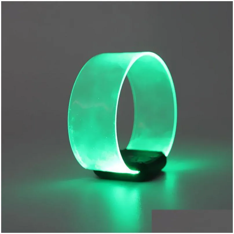 party decoration 1pcs led luminous glowing wrist candycolored movement bracelet light glow sticks braceletshalloween propsparty