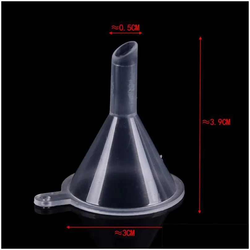 plastic mini small funnels liquid filling tools perfume liquid  oil filling empty bottle packing tools high quality 