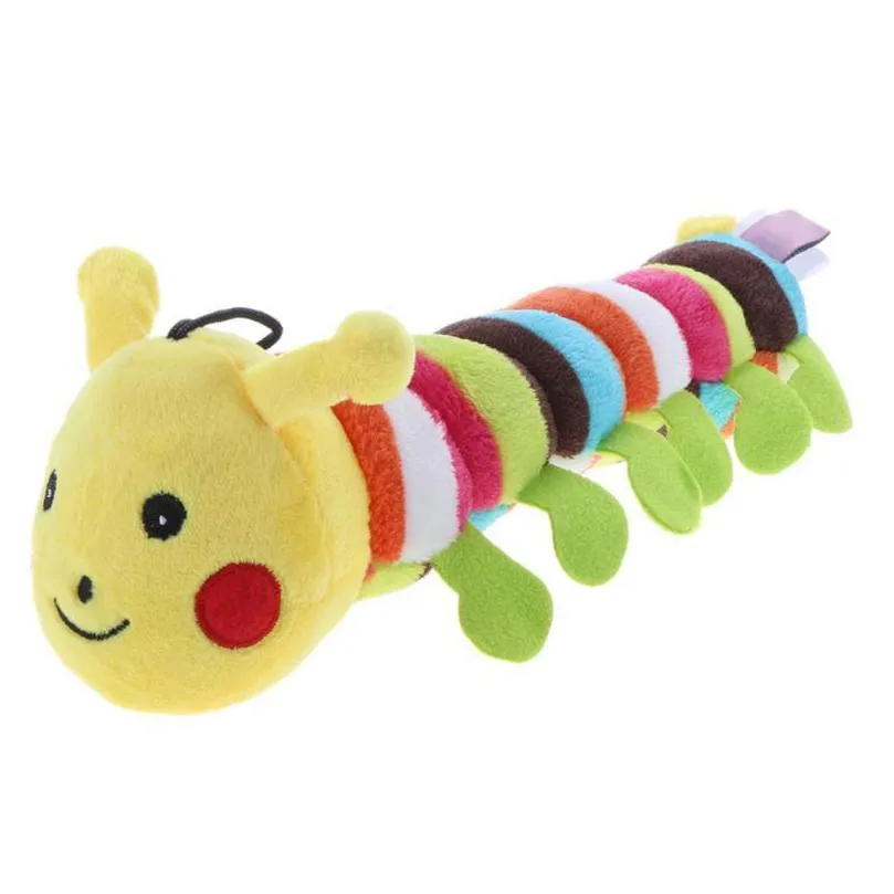 plush stuffed pet dog toys sound cute caterpillar chew squeak toys for dogs teeth cleaning cats dog products chewing toy