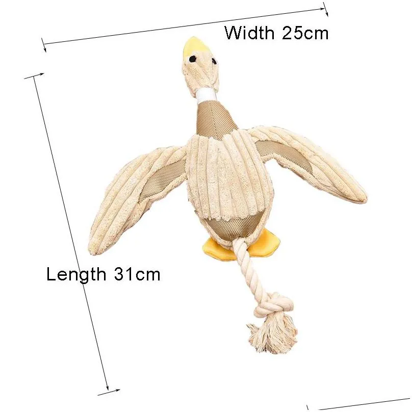 funny dog squeaky duck toy puppy chew toys for dogs pet squeak plush sound toy soft dog cat play interactive toys pets supplies