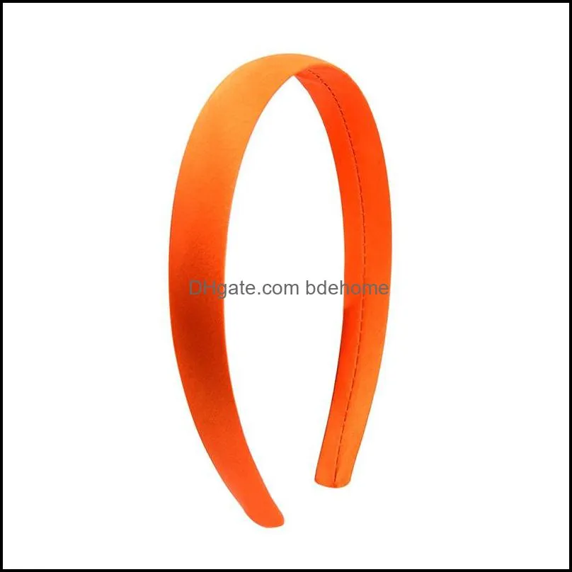 1.5cm solid color plain haribands satin headband women hair accessories girls simple headbands head hoop tiaras c3