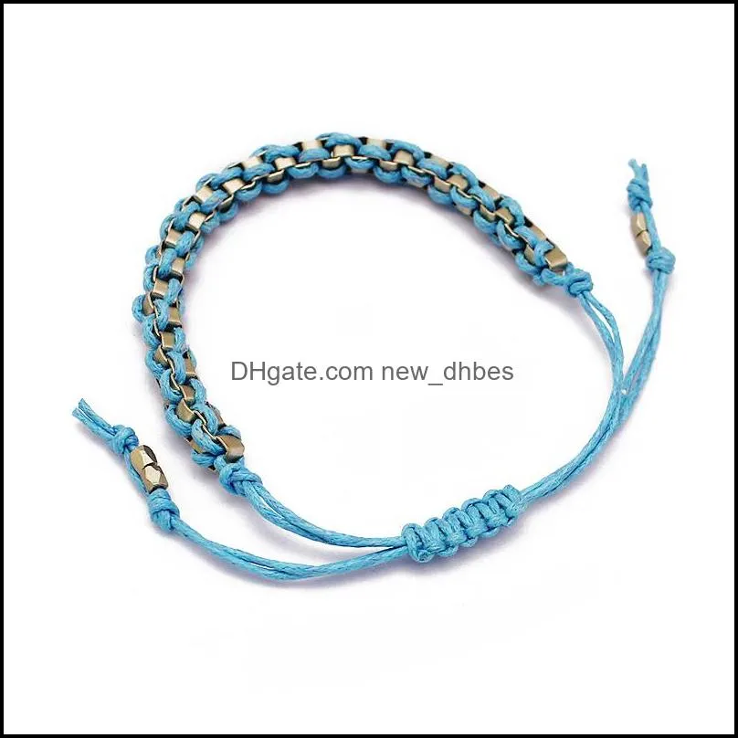 simple fashion handmade blue woven bracelets for women minimalist charm bracelets jewelry gift for daily holiday 2018