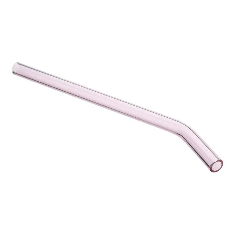 18cmx8mm reusable glass drinking straws ecofriendly dinking straws bent straight milk cocktail straw