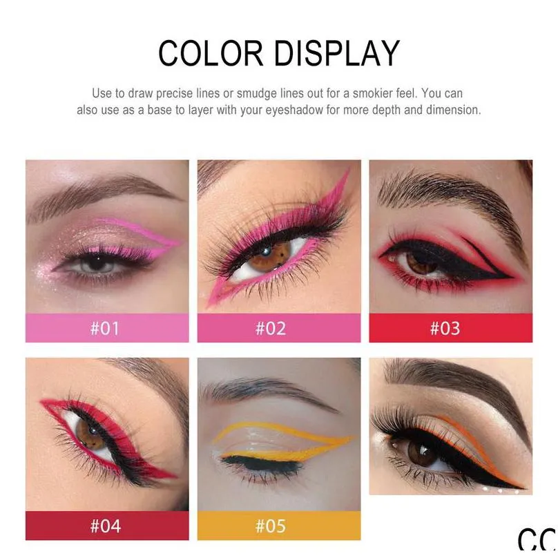 handiyan 20 colored eyeliner pencil set rotate pencils waterproof lasts up to 12 hours makeup eye liner kit