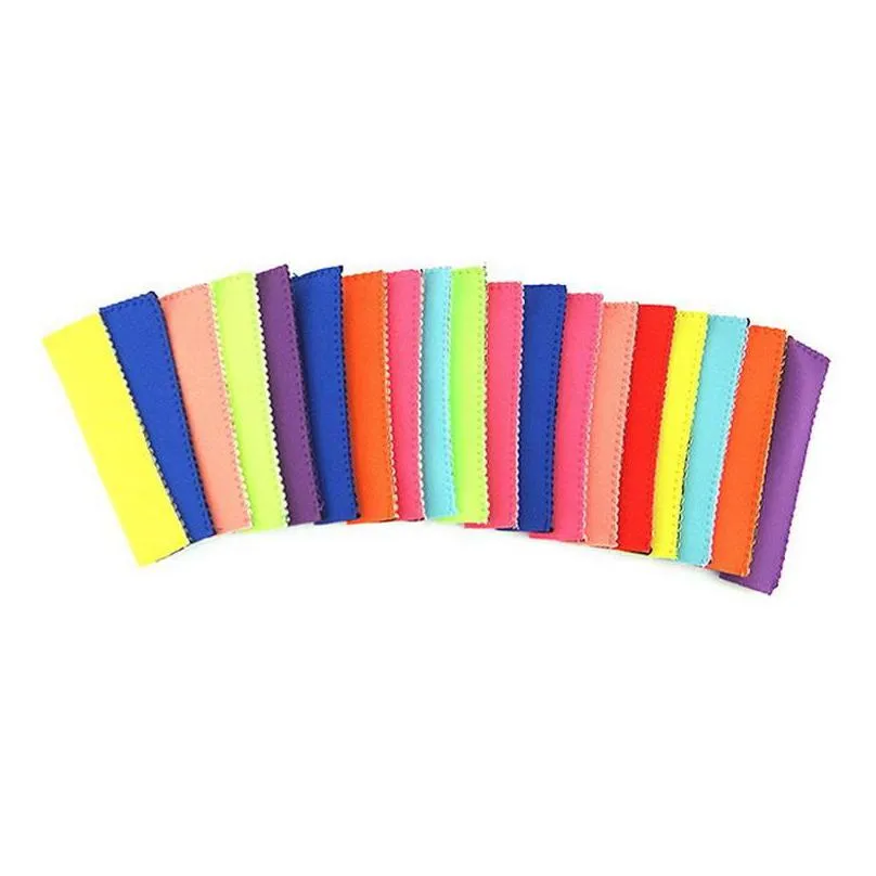 wholesale 15cm popsicle holders  ice sleeves zer  holders for kids summer ice bag kitchen organization tools