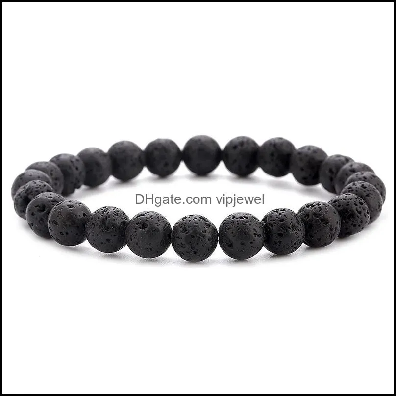 lava stone diffuser yoga beaded bracelet strands adjustable men bracelets braided bangle healing balance for mens women