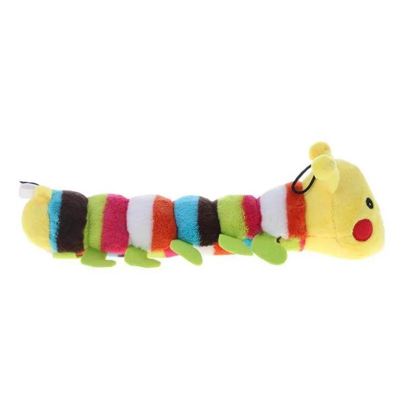 plush stuffed pet dog toys sound cute caterpillar chew squeak toys for dogs teeth cleaning cats dog products chewing toy