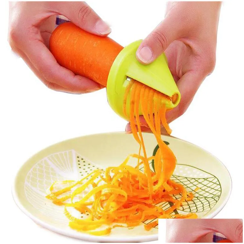 vegetable slicer funnel model shred device spiral carrot salad radish cutter grater cooking tool kitchen accessories gadget