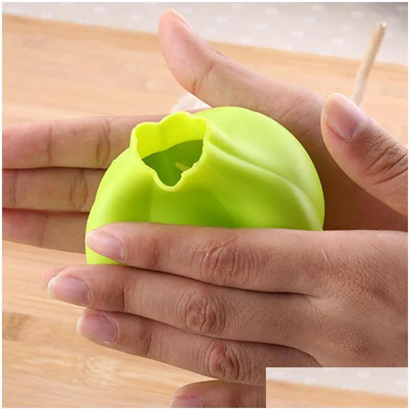 creative silicone rubber garlic peeler garlic presses ultra soft peeled garlic stripping tool home kitchen accessories 