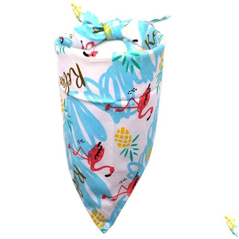 spring summer dog bandana pet small dog scarf bandanas cotton adjustable puppy cat dog bibs pet supplies pet accessories