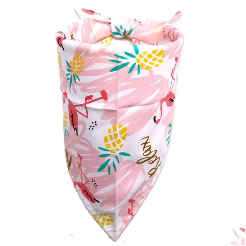 spring summer dog bandana pet small dog scarf bandanas cotton adjustable puppy cat dog bibs pet supplies pet accessories