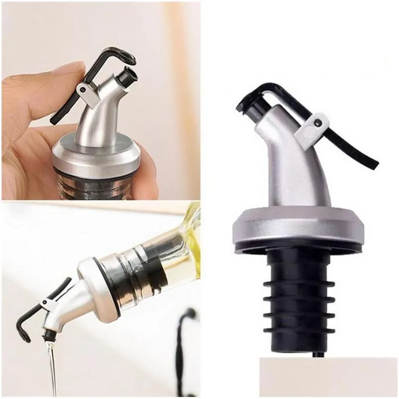 silver spray oil bottle stopper plastic oil sprinkler kitchen accessories wine stopper kitchen gadgets kitchen tools