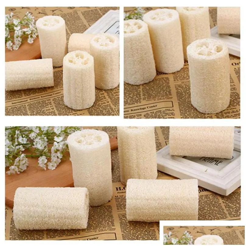10cm natural loofah luffa sponge for body remove the dead skin and kitchen tool bath brushes massage bathing towel