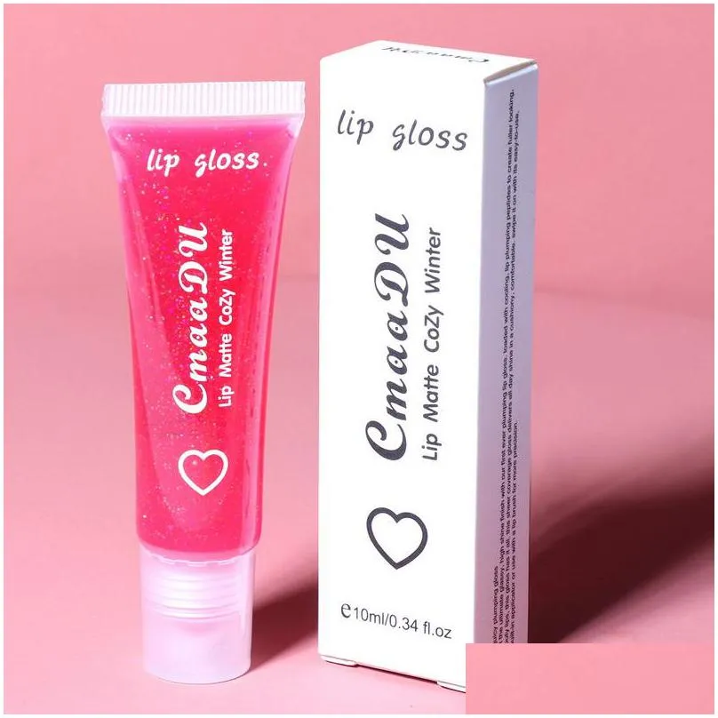 cmaadu soft lip gloss tube lipgloss hydrating lips balm base pure transparent glosses 6 colors moisturizer natural nutritious makeup