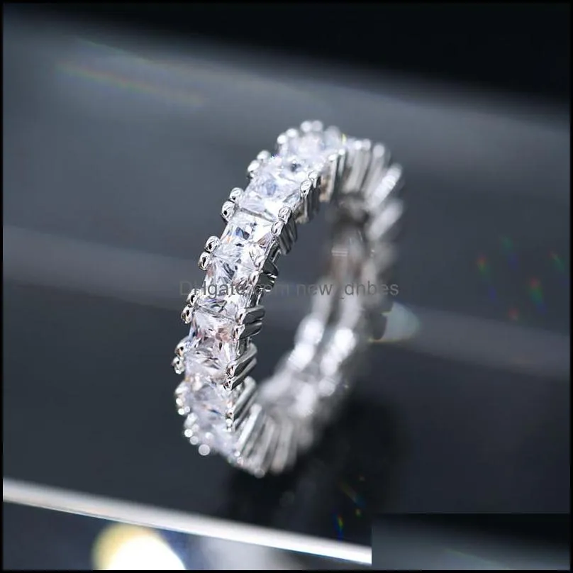 silver color unique design zircon ring cz wedding ring heart zircon engagement rings for women fashion party jewelry
