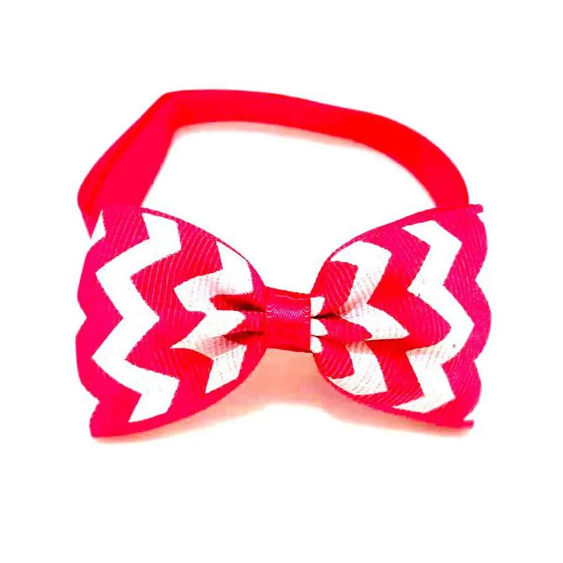  wave stripes pet dog bow ties polyester dog cat neckties bowties collar accessorie pet dog christmas pet supplies