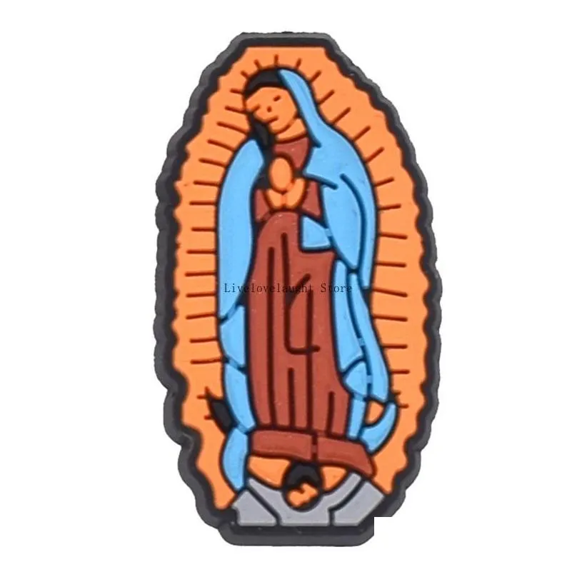 wholesale religious jesus croc shoe charms parts accessories buckle clog buttons pins wristband bracelet decoration kids teen adulty party