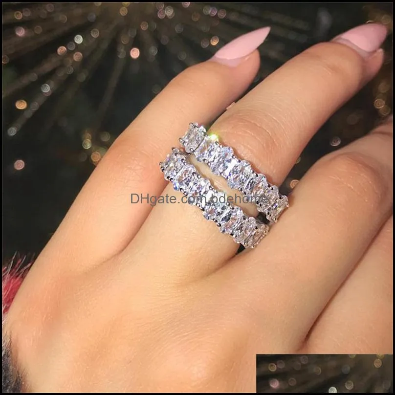vecalon classic ring set oval cut 3ct diamond cz engagement wedding band rings for women bridal bijoux 3624 q2