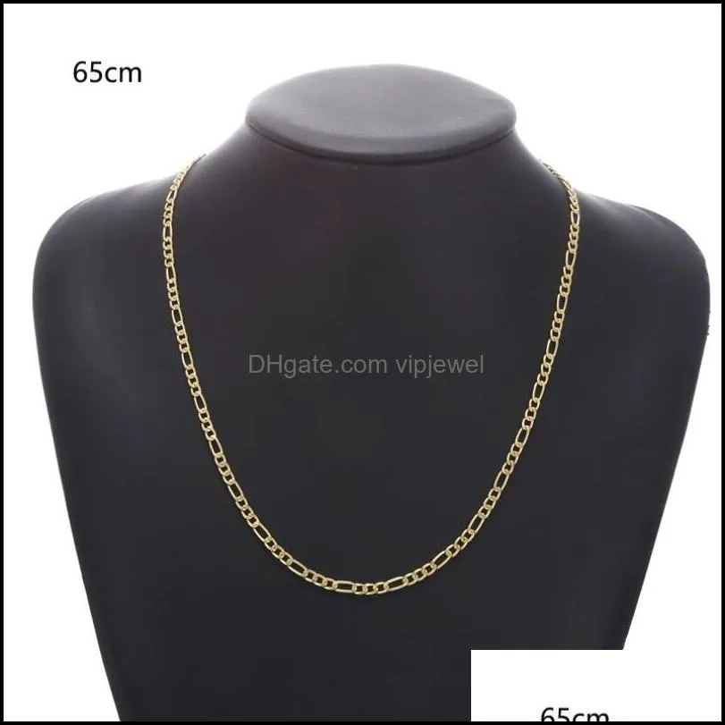 personalized chains necklace men stainless steel sliver gold color long necklaces jewelry gift