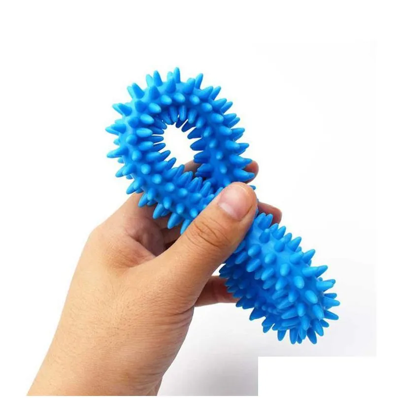 pet toys dog biting ring toy soft molar rubber dog toy pet bite cleaning tooth toy increase the intelligence of pets tool