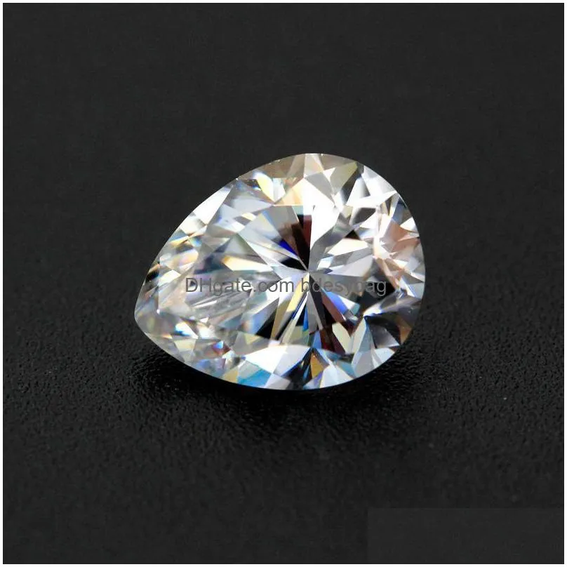 other real 0.53 carat d color vvs1 pear moissanite loose stones for diy jewelry pass diamond gra gemstone wholesaleother otherother