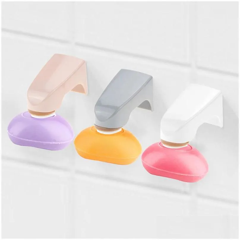 5 colors multifunction household magnetic storage soap rack soap box dish storage tray box wall mounted storage rack