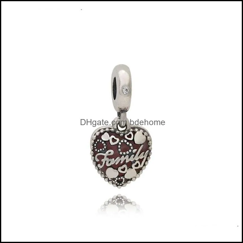 family 925 sterling silver beads charms silver 925 original for bracelet silver 925 original beads jewelry making 1228 t2
