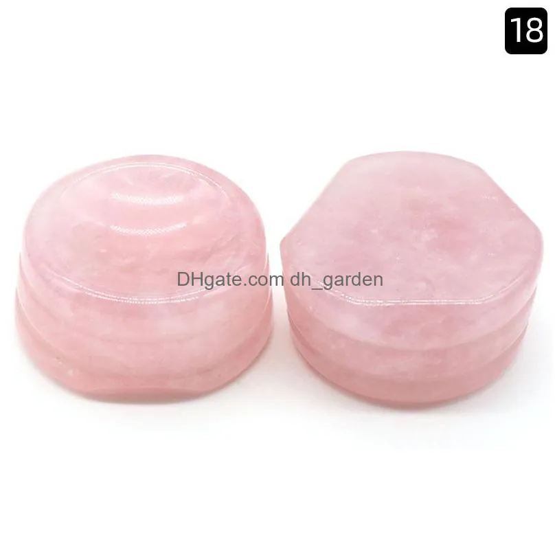 natural crystal agate stone ball base decoration eggshaped stone bottom supporting round bead seat ornaments