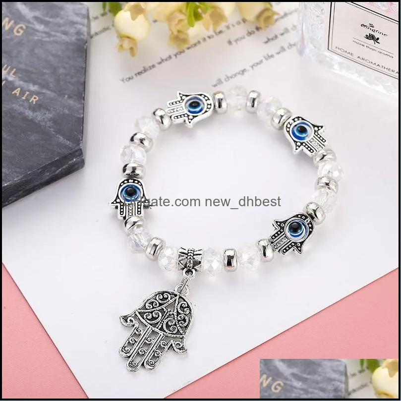 fashion turkish lucky evil eye bead bracelets blue men women handmade jewelry charm bracelet female