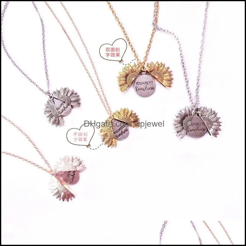 sunflower locket necklace pendant est fashion jewelry women necklace will and sandy fashion jewelry 833 q2