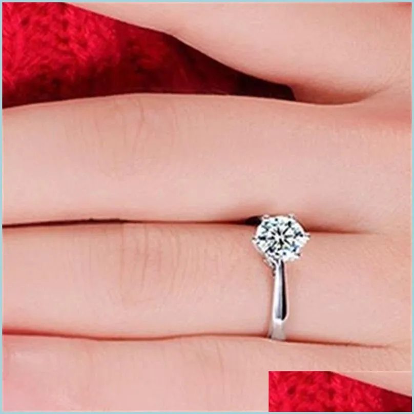 rings jewelry cubic zirconia ring for women men 925 sterling silver rings accessories romantic wedding ladies ring 867 q2