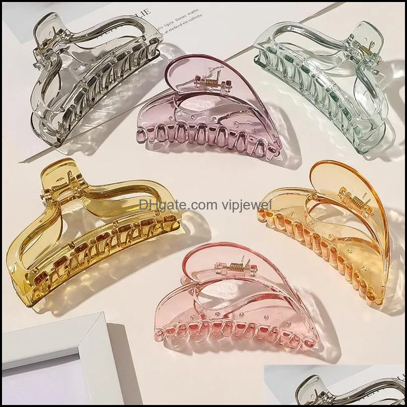 fashion hair claws hair crab clamp hairgrip large plastic claw hairdressing tool hair accessories for women 6ycxe ssyjt 839 r2