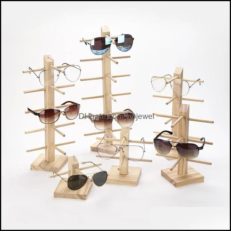 multi layers wood sunglass display rack shelf eyeglasses show stand jewelry holder for multi pairs glasses showcase drop 57 w2