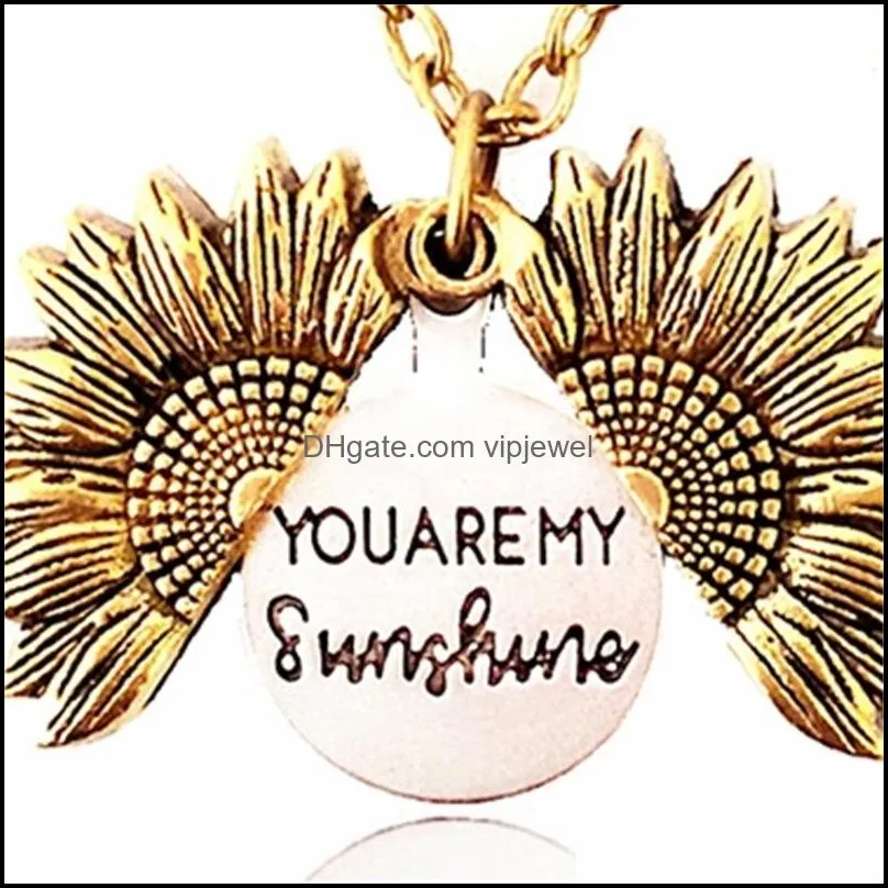 sunflower locket necklace pendant est fashion jewelry women necklace will and sandy fashion jewelry 833 q2