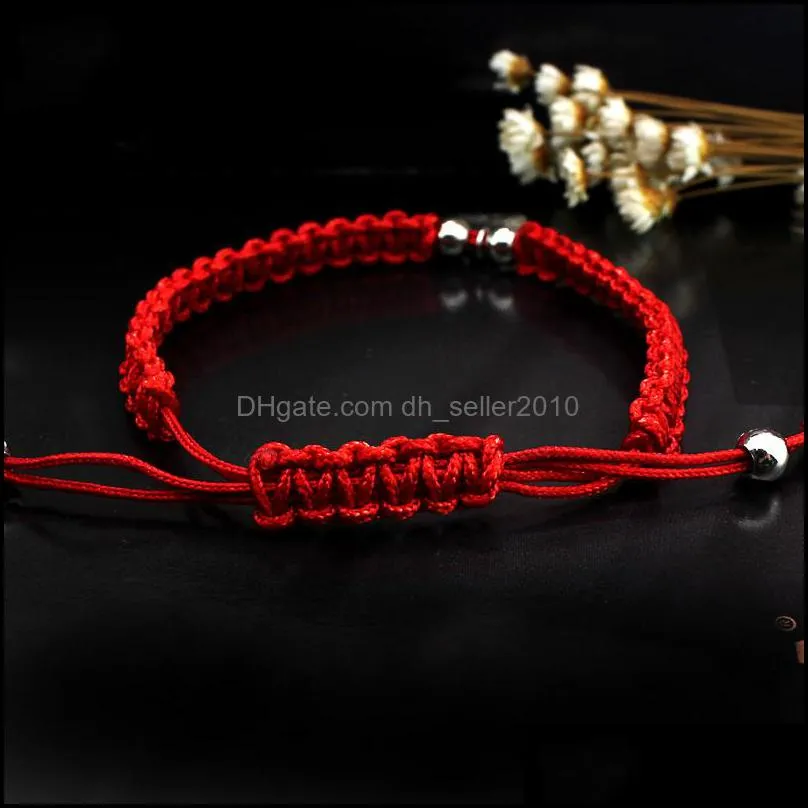 i love you mom red thread weave chain bracelets lucky jewelry for heart mother charm bangle good bless family birthday gift