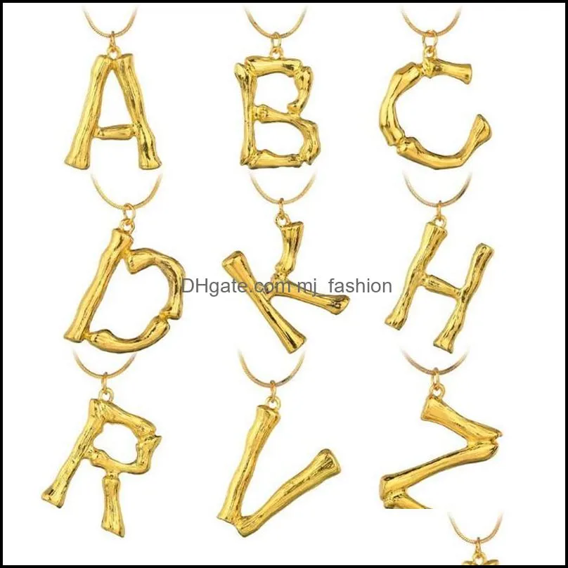  personalized initial letter necklace women 26 alphabet pendant gold snake chain for ladies s fashion jewelry gift