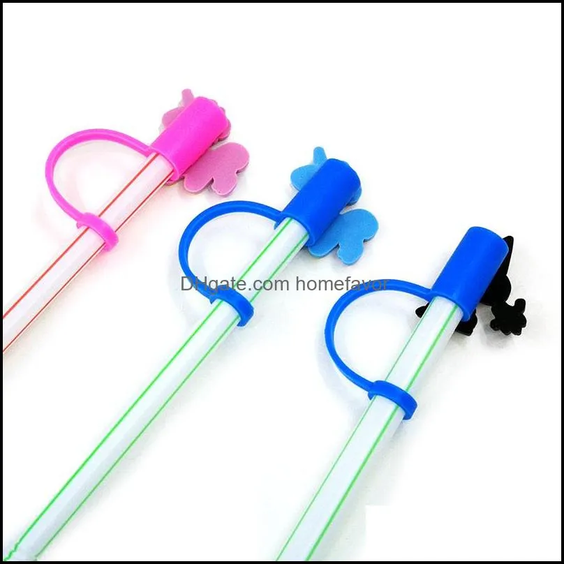 custom little horse silicone straw toppers accessories cover charms reusable splash proof drinking dust plug decorative 8mm straw party