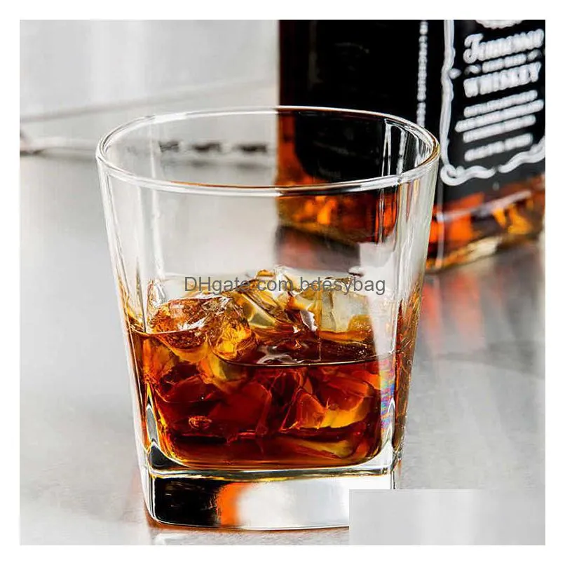 wine glasses food grade lead white wine whiskey 170ml glass cup smooth mouth cup rim sleek surface thicken bottom bar mug cup dh0537