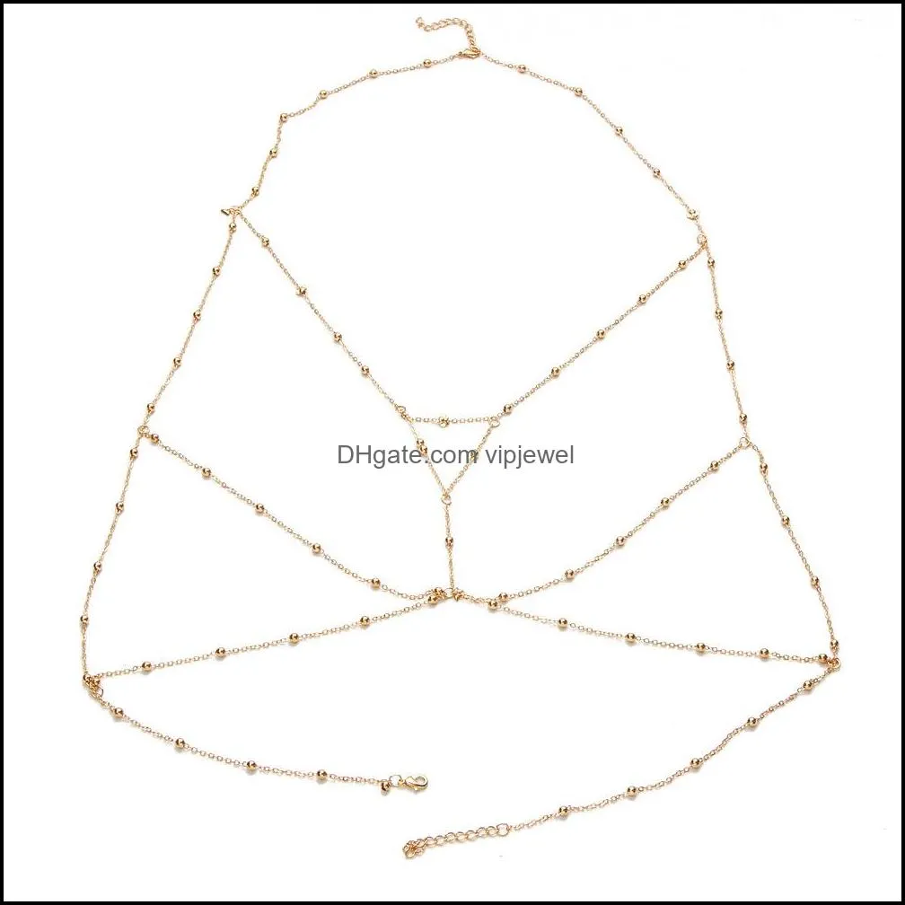 2018 sexy body bra chain women gold silver chest waist belly chains for female fashion beach bodychain jewelry