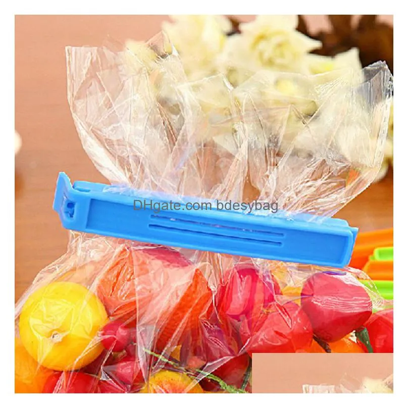 other housekeeping organization portable kitchen storage food snack seal sealing bag clips sealer clamp plastic tool kitchen accessories wholesale