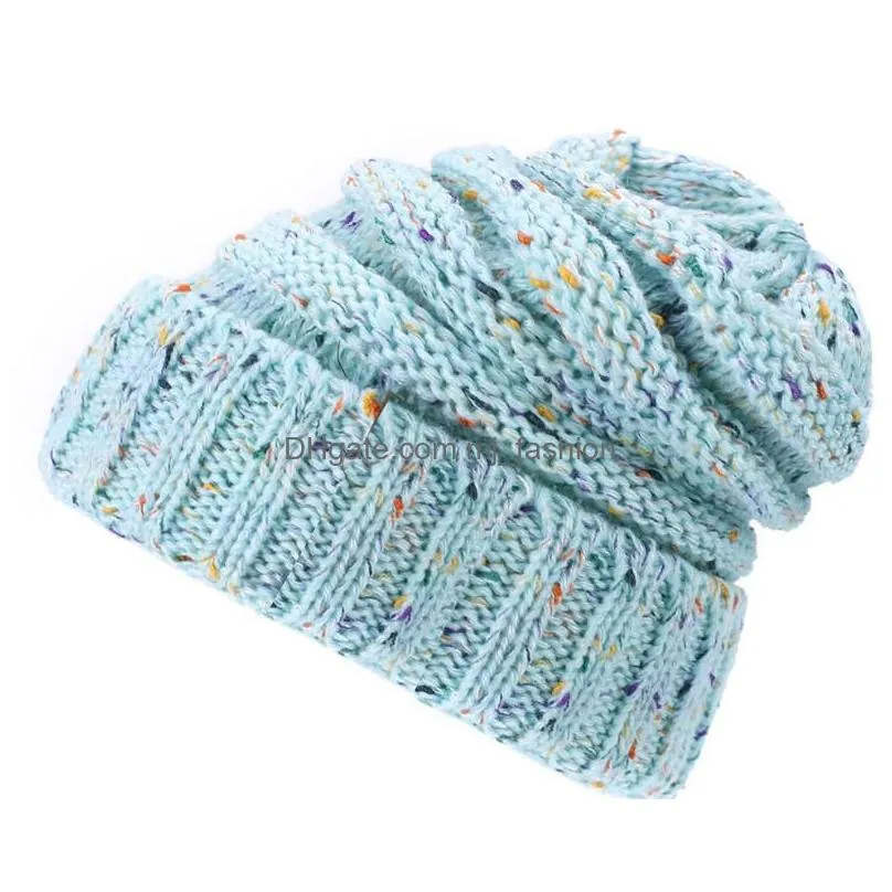 autumn winter fashion womens knitted hat skull beanies caps warm hats