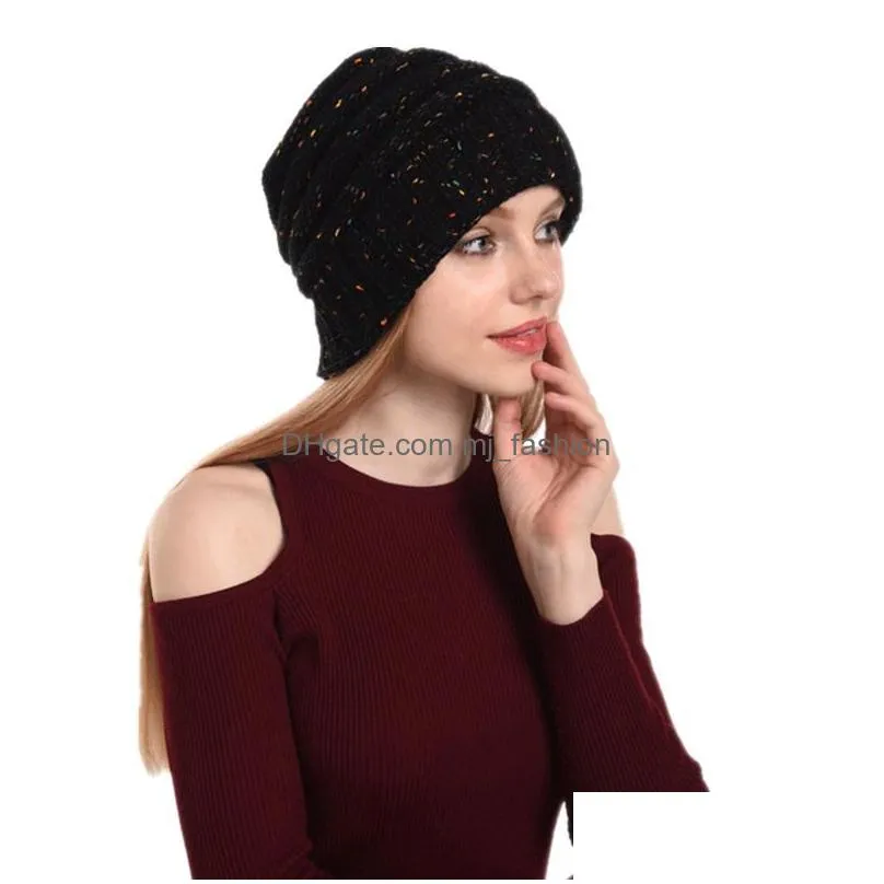 autumn winter fashion womens knitted hat skull beanies caps warm hats