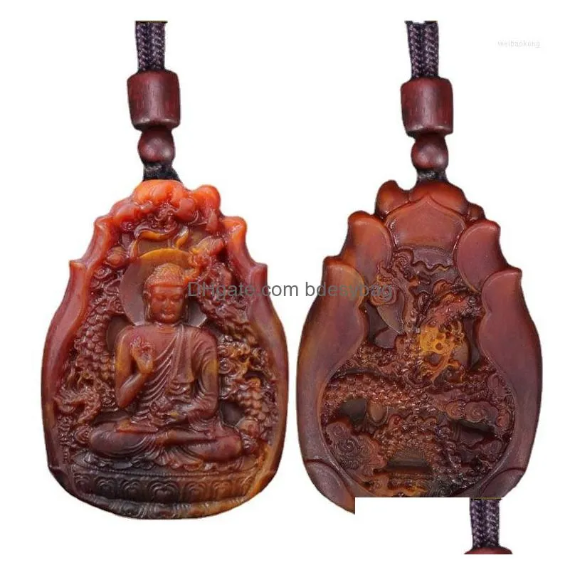 pendant necklaces senior ambergris twelve special purchases for the spring festival mobile buddha grey amber carved natural