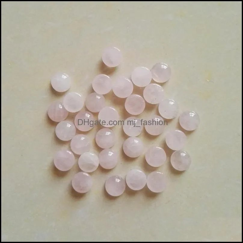 natural stone 6mm 8mm 10mm 12mm round loose beads rose quartz face for natural stone necklace ring earrrings jewelry accessory