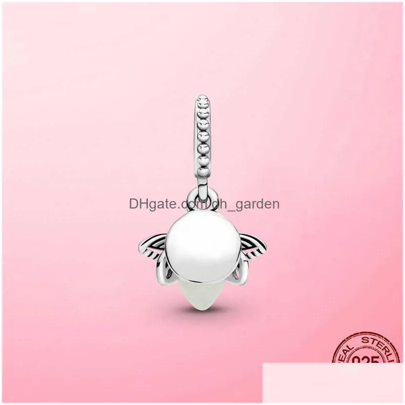 925 sterling glowinthedark firefly dangle charm pendant fit for original bracelet necklace silver 925 jewelry