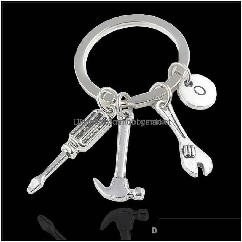 key rings jewelry keyring if dad cant fix it no one can hand tools keychain hammer screwdriver wrench charms ring hold fashion drop