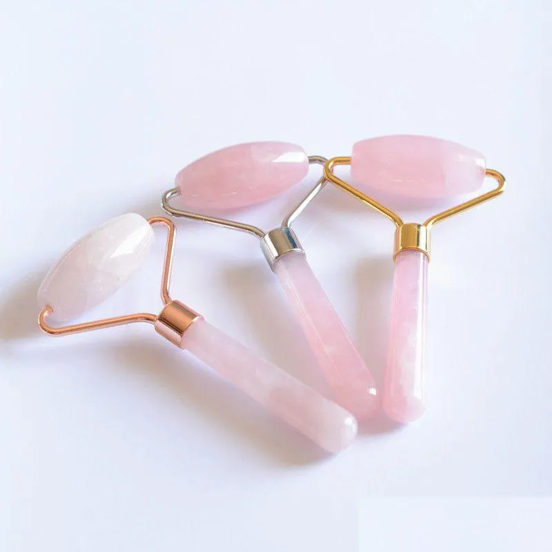 arts and crafts single head face roller natural powder crystal jade rollers delicate and compact massager gua sha beauty good 15ym e2